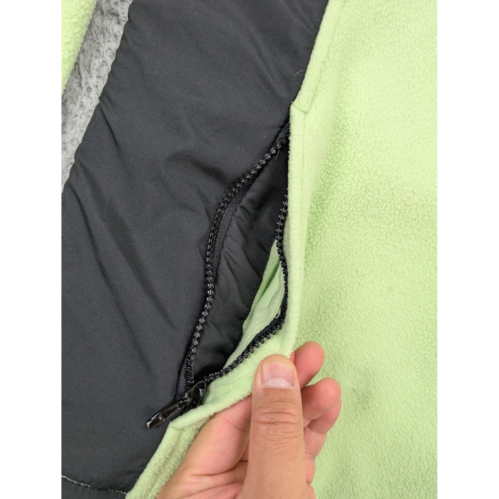 Athletic Works Jacket Womens 2X Apple Green Fleece Full Zip Mock Neck Plus - Picture 4 of 15
